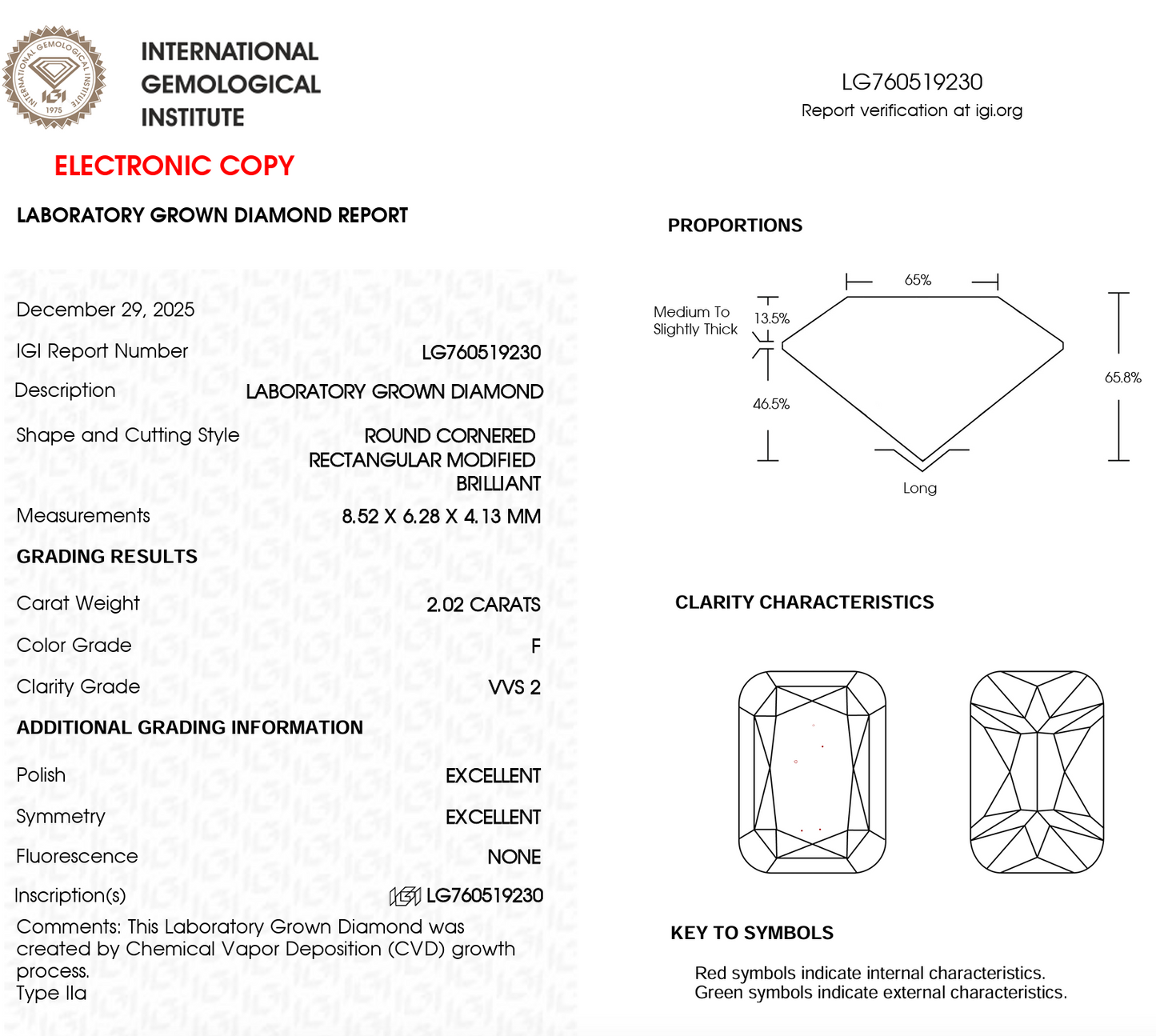 2 CT Ashoka Cut Lab Grown Diamond For Engagement Ring