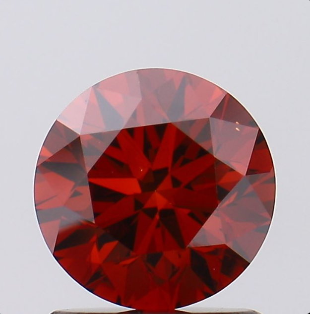1 CT Vivid Red Round Lab Grown Diamond For Solitaire Engagement Ring