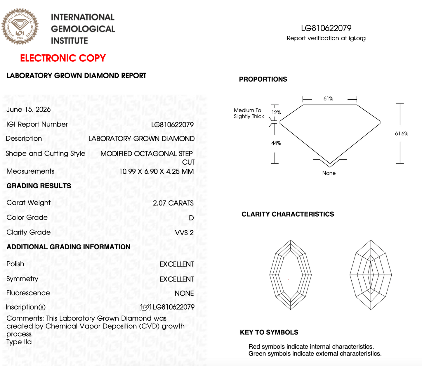 2 CT Unique Lab Grown Diamond For Engagement Ring