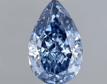 1 CT Blue Pear Lab Grown Diamond For Engagement Ring - IGI Certified VS1