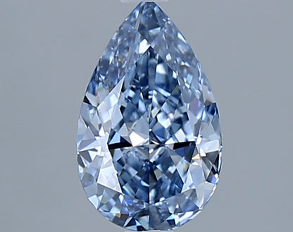1 CT Fancy Blue Pear Lab Grown Diamond For Engagement Ring - IGI Certified