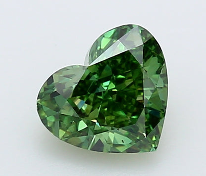 1 CT Heart Shape Vivid Green Lab Grown Diamond For Engagement Ring