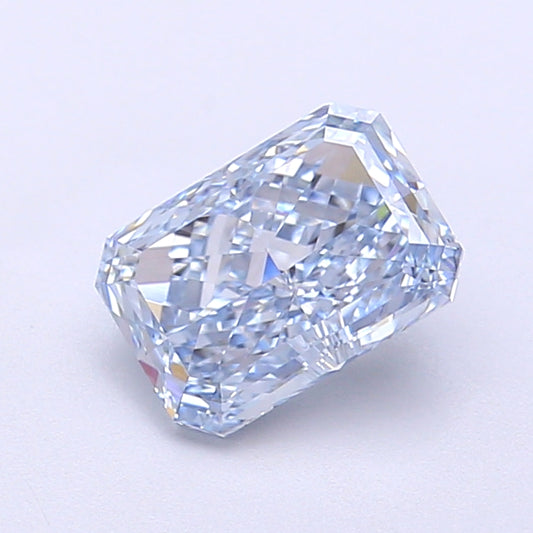 1.24 CT Blue Radiant Cut Lab Grown Diamond for Engagement Ring | IGI Certified | Diamond for Necklace or Bracelet