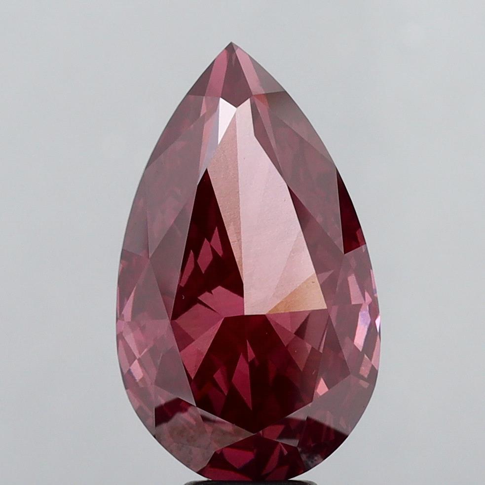 10.23 CT Deep Pink Pear Cut Lab Grown Diamond | IGI Certified | Best Diamond for Jewelry or Engagement Ring | Gift for Wife