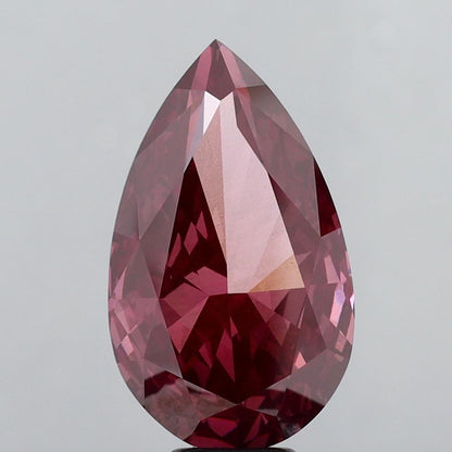 10.23 CT Deep Pink Pear Cut Lab Grown Diamond | IGI Certified | Best Diamond for Jewelry or Engagement Ring | Gift for Wife