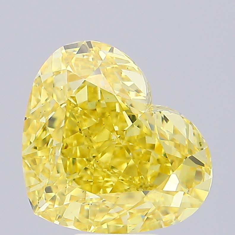 10.31 CT Yellow Heart Shape Lab Grown Diamond For Engagement Ring -IGI Certified