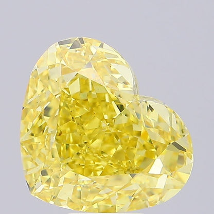 10.31 CT Yellow Heart Shape Lab Grown Diamond For Engagement Ring -IGI Certified