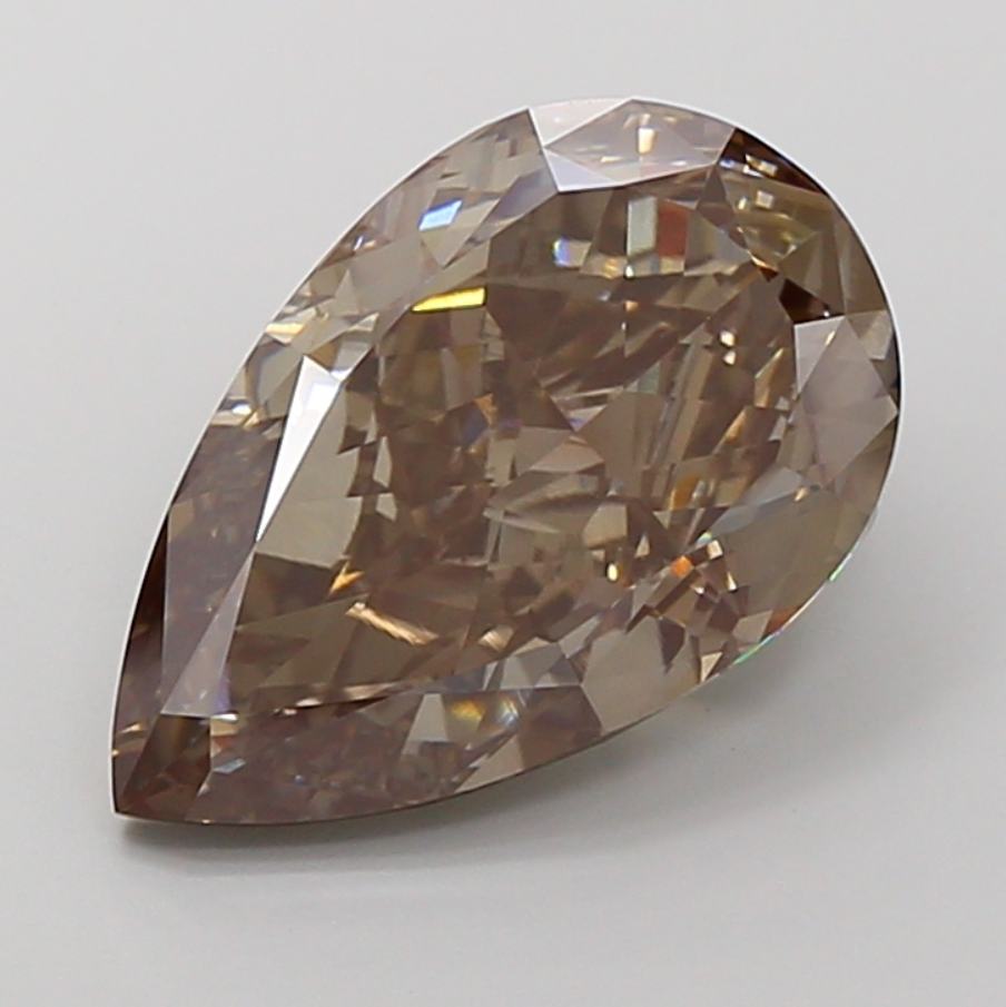 10 CT Gray Pear Lab Grown Diamond for Engagement Ring or Anniversary Gift | IGI Certified | Best for Necklace or Earrings | Gift for Wife