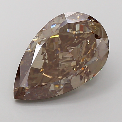 10 CT Gray Pear Lab Grown Diamond for Engagement Ring or Anniversary Gift | IGI Certified | Best for Necklace or Earrings | Gift for Wife