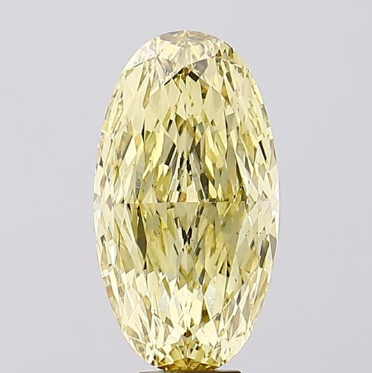 10 CT Unique Yellow Oval Lab Grown Diamond | IGI Certified | Best for Engagement Ring or Anniversary Gift | Gift for Wife