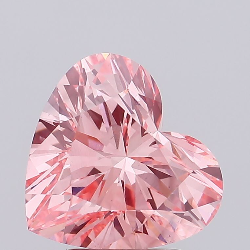 3 CT Pink Heart Cut Lab Grown Diamond for Jewelry | Diamond for Engagement Ring | IGI Certified | Gift for Wife