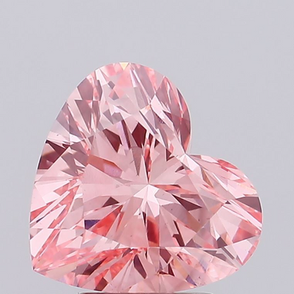 3 CT Pink Heart Cut Lab Grown Diamond for Jewelry | Diamond for Engagement Ring | IGI Certified | Gift for Wife
