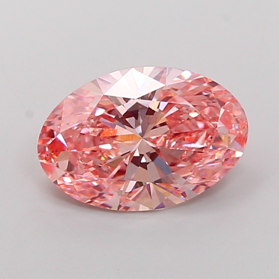 3 CT Pink Oval Cut Lab Grown Diamond for Engagement Ring or Anniversary Gift | IGI Certified | Best Diamond for Jewelry