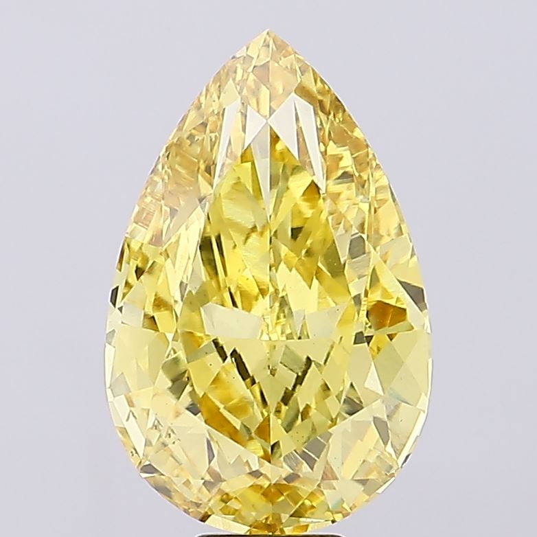 15 CT Yellow Pear Lab Grown Diamond for Engagement Ring | IGI Certified | Best for Anniversary Gift or Necklace | Gift for Wife