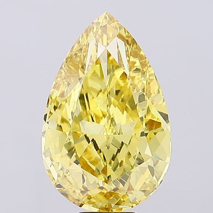 15 CT Yellow Pear Lab Grown Diamond for Engagement Ring | IGI Certified | Best for Anniversary Gift or Necklace | Gift for Wife
