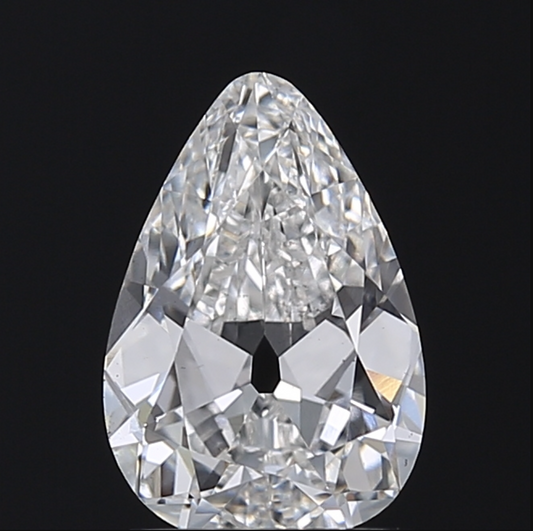 1.53 CT Old Mine Pear Lab Grown Diamond for Engagement Ring or Anniversary Gift | Best for Necklace or Earrings | Gift for Wife