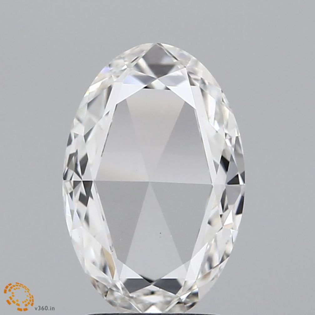 1.66 CT Oval Rose Cut Lab Grown Diamond for Engagement Ring or Anniversary Gift | IGI Certified | Best for Bracelet or Necklace