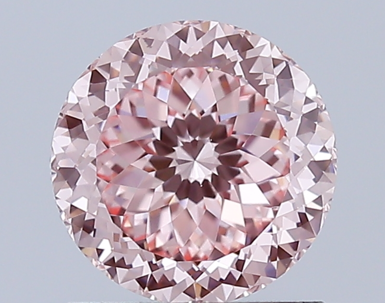 1 CT Pink Round Lab Grown Diamond for Engagement Ring | IGI Certified | Best for Anniversary Gift or Necklace | Gift for Girl
