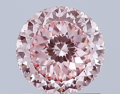 1 CT Pink Round Lab Grown Diamond for Engagement Ring | IGI Certified | Best for Anniversary Gift or Necklace | Gift for Girl