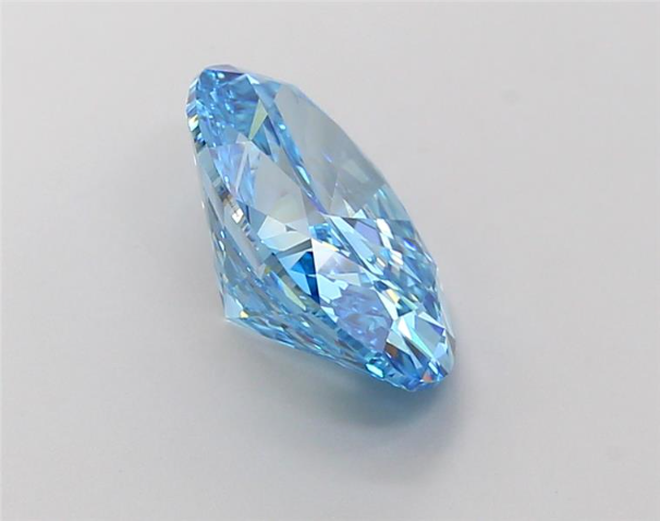 IGI Certified 3 CT Oval Vivid Blue CVD Diamond For Engagement Ring | Anniversary Gift