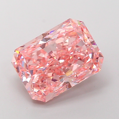 4 CT Pink Radiant Cut Lab Grown Diamond for Engagement Ring or Anniversary Gift | IGI Certified | Best Diamond for Jewelry or Birthday Gift