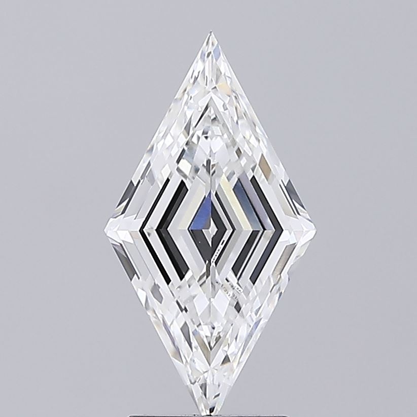 2 CT Lozenge Step Cut Lab Grown Diamond For Engagement Ring - IGI Certified