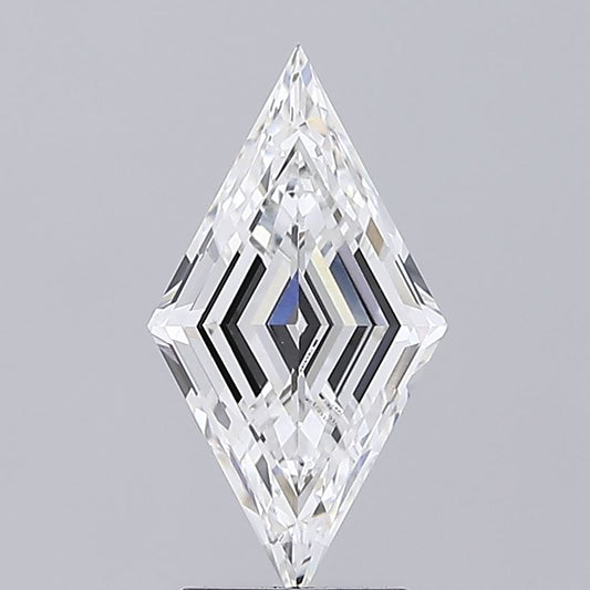 2 CT Lozenge Step Cut Lab Grown Diamond For Engagement Ring - IGI Certified