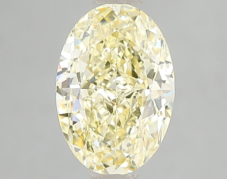 2 CT Yellow Oval Lab Grown Diamond For Engagement Ring - VVS2