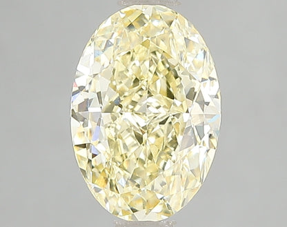 2 CT Yellow Oval Lab Grown Diamond For Engagement Ring - VVS2