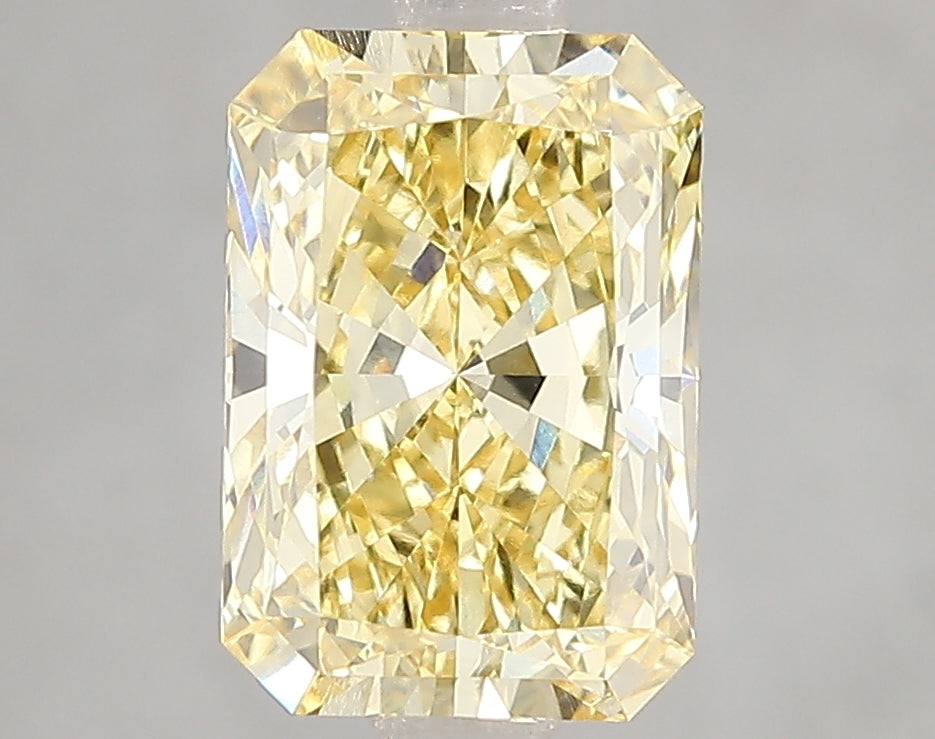 2.59 CT Yellow Radiant Cut Lab Grown Diamond For Engagement Ring - VVS2