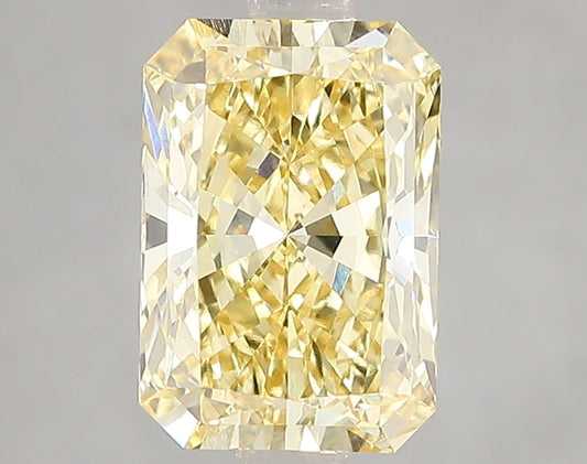 2.59 CT Yellow Radiant Cut Lab Grown Diamond For Engagement Ring - VVS2