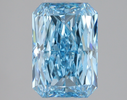 2 CT Blue Radiant Cut Lab Grown Diamond | IGI Certified | Best for Anniversary Gift or Engagement Ring | Gift for Husband