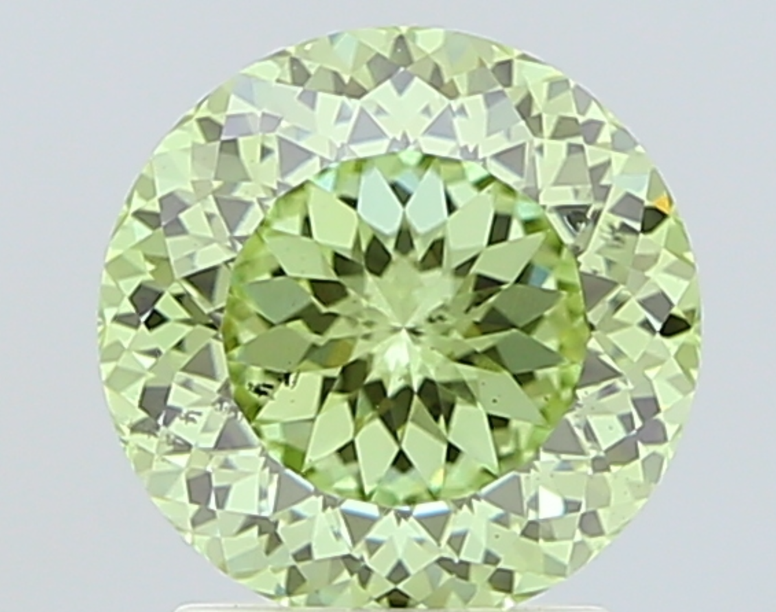 2 CT Green Round Lab Grown Diamond for Engagement Ring or Anniversary Gift | IGI Certified | Best for Necklace or Earrings | Gift for Wife