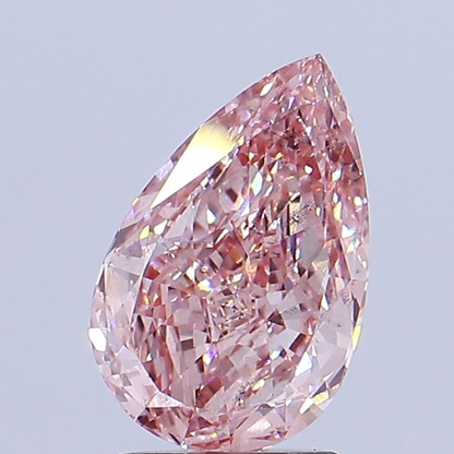 2 CT Pink Pear Shape Lab Grown Diamond for Necklace or Bracelet | IGI Certified | Best for Anniversary Gift | Gift for Wife