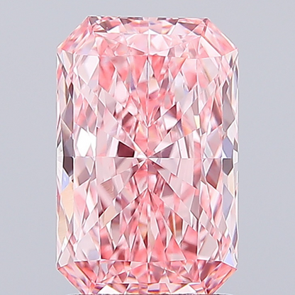 2 CT Pink Radiant Cut Lab Grown Diamond for Jewelry | IGI Certified | Diamond for Engagement Ring or Anniversary Gift | Gift for Wife