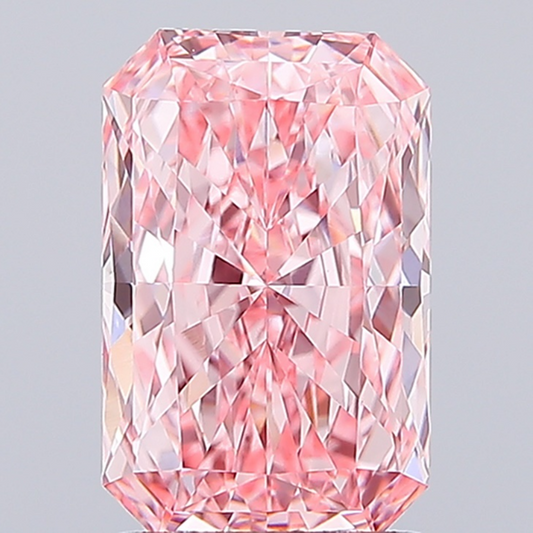 2 CT Pink Radiant Cut Lab Grown Diamond for Jewelry | IGI Certified | Diamond for Engagement Ring or Anniversary Gift | Gift for Wife