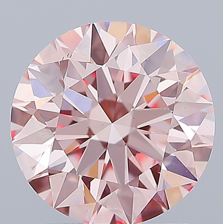 2 CT Pink Round Cut Lab Grown Diamond for Engagement Ring | IGI Certified | Anniversary Gift | Best for Anklet or Necklace