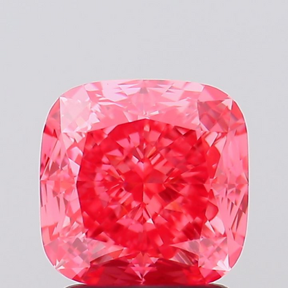 2.26 CT Pink Square Cushion Cut Lab Grown Diamond for Wedding Gift | IGI Certified | Diamond for Jewelry