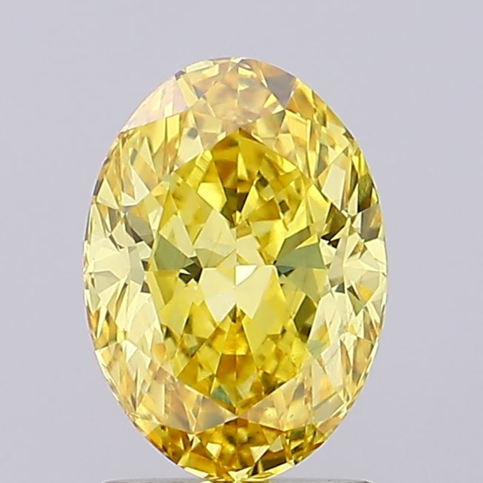 2 CT Yellow Oval Lab Grown Diamond for Engagement Gift or Anniversary Gift | IGI Certified | Best for Anklet or Bracelet