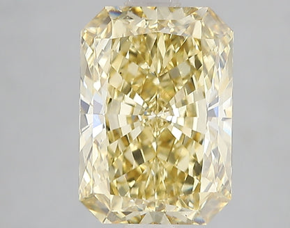 3 CT Yellow Radiant Cut Lab Grown Diamond For Engagement Ring - IGI Certified VS1