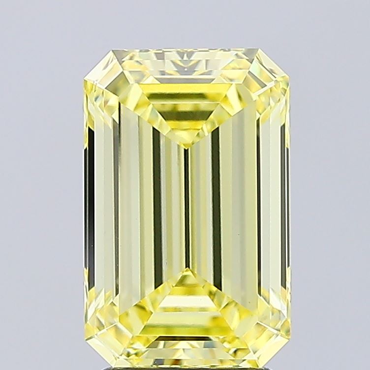 3.21 CT Yellow Princess Cut Lab Grown Diamond For Engagement Ring - IGI Certified