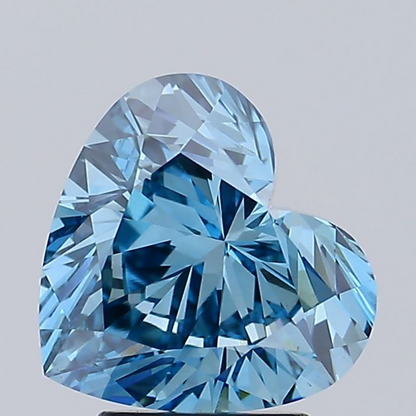 3 CT Blue Heart Lab Grown Diamond for Engagement Ring or Anniversary Gift | IGI Certified | Best for Wedding Gift