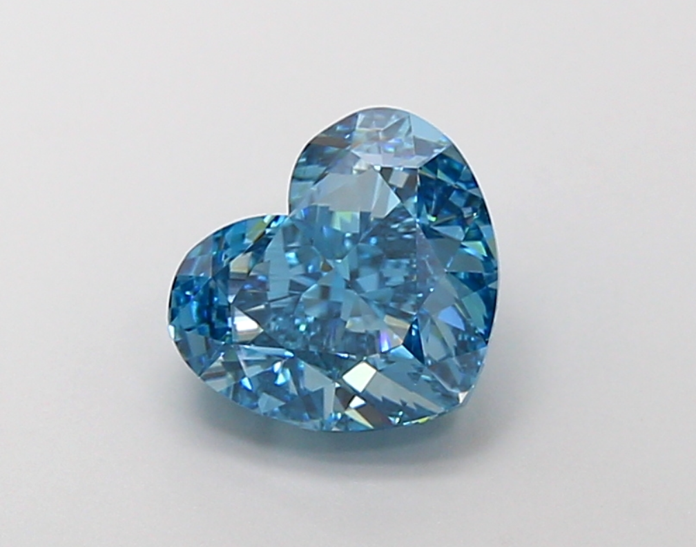 3 CT Blue Heart Cut Lab Grown Diamond for Engagement Ring or Anniversary Gift | IGI Certified | Diamond for Necklace or Bracelet