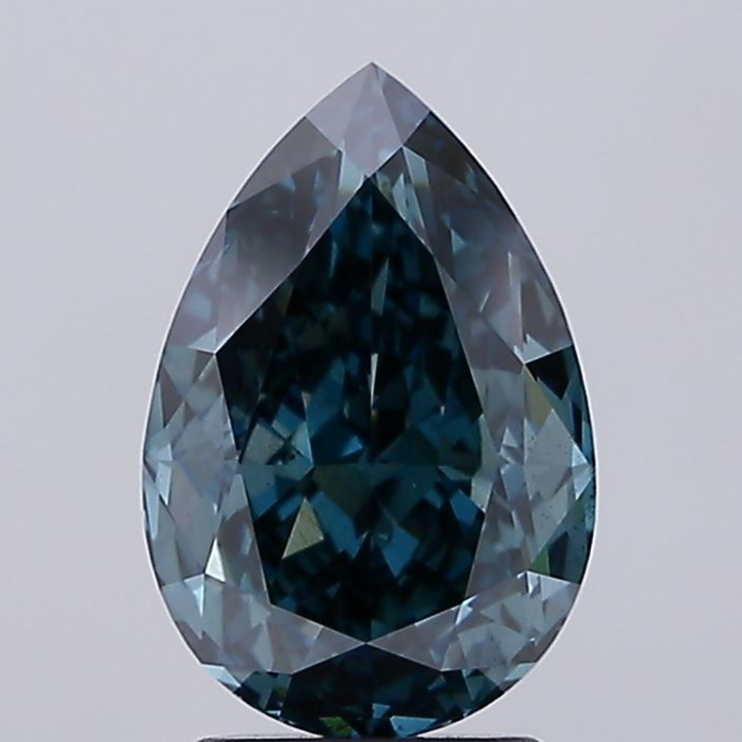3 CT Blue Pear Cut Lab Grown Diamond for Engagement Ring or Anniversary Gift | IGI Certified | Best for Bracelet or Anklet | Gift for Wife