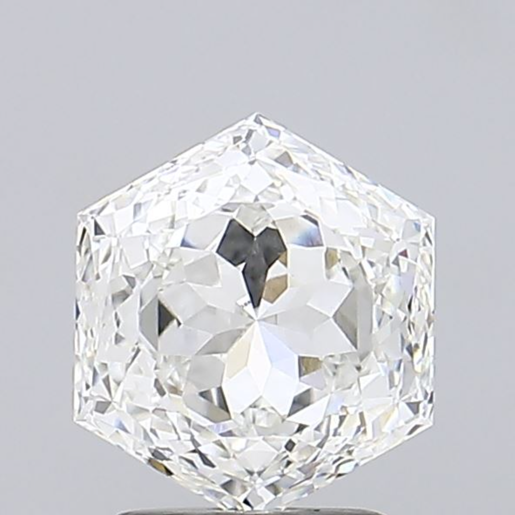 3 CT Hexagonal Cut Lab Grown Diamond for Engagement Ring or Anniversary Gift | IGI Certified | Best for Necklace or Bracelet