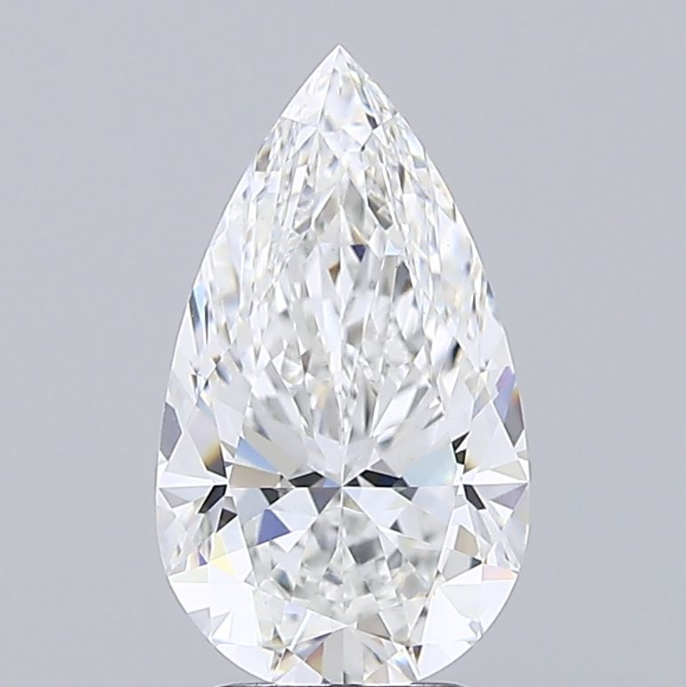 3 CT Pear Cut Lab Grown Diamond for Engagement Ring | IGI Certified | Diamond for Jewelry | Best for Anniversary Gift