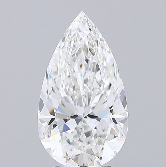 3 CT Pear Cut Lab Grown Diamond for Engagement Ring | IGI Certified | Diamond for Jewelry | Best for Anniversary Gift