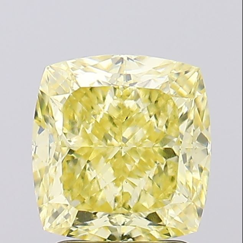 3 CT Yellow Square Cushion Lab Grown Diamond for Engagement Ring | IGI Certified | Best for Anniversary Gift or Necklace | Gift for Wife