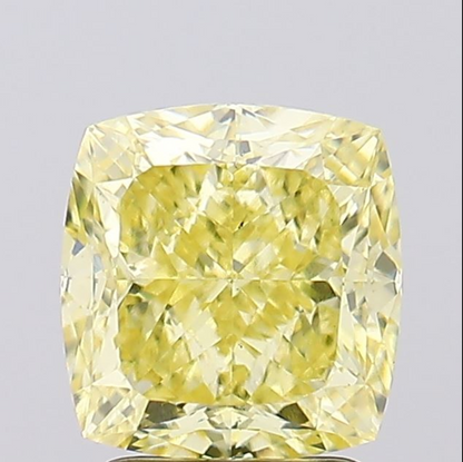 3 CT Yellow Square Cushion Lab Grown Diamond for Engagement Ring | IGI Certified | Best for Anniversary Gift or Necklace | Gift for Wife