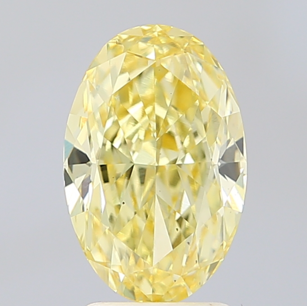 3 CT Yellow Oval Lab Grown Diamond | IGI Certified | Best for Engagement Ring or Anniversary Gift | Diamond for Wedding Gift
